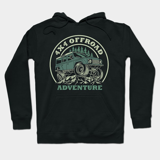 4x4 Off road Adventure Hoodie by Teefold